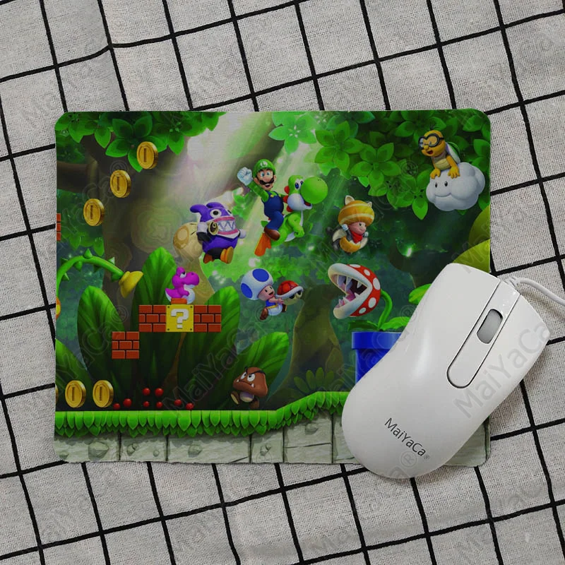 MaiYaCa дизайн super mario bros wii заказной игровой коврик для мыши для ноутбука Гладкий коврик для письма настольные компьютеры мат игровой коврик для мыши