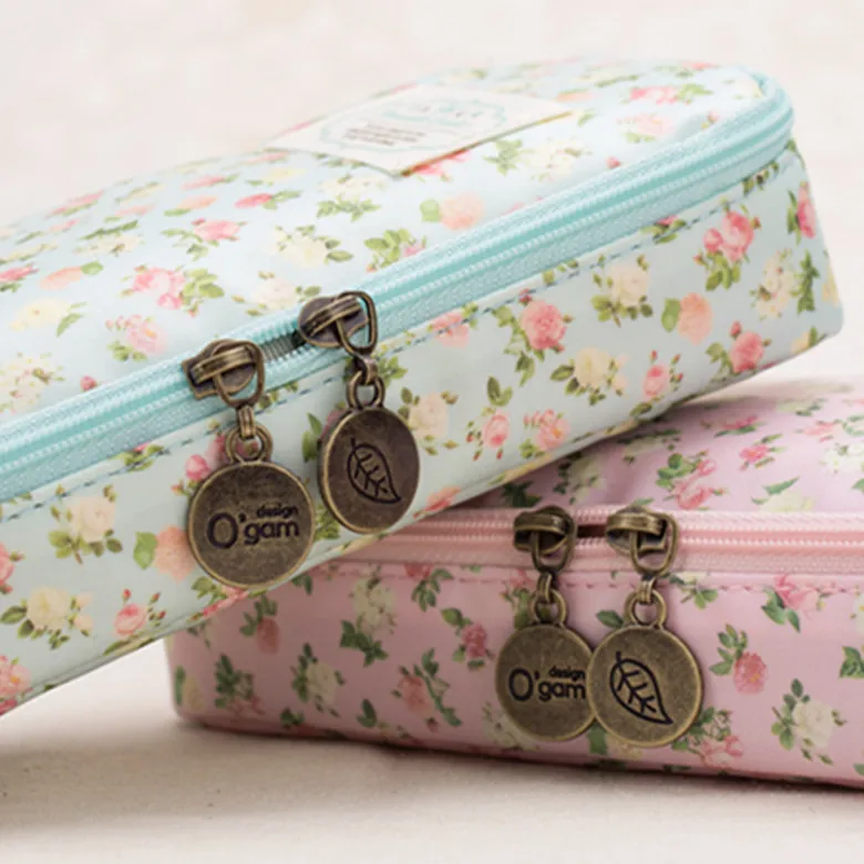 Чехол с изображением моря цветов качественные холщовые школьные принадлежности