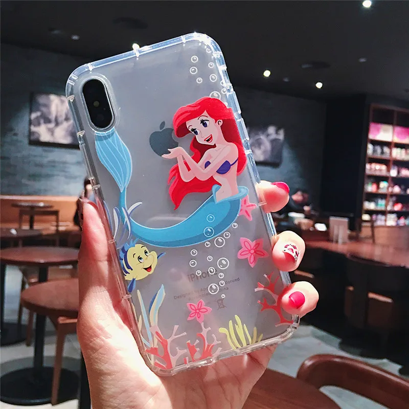Алиса принцесса Русалка чехол для телефона Apple iPhone XR XS MAX X 8 7 6 S Plus милый Модный
