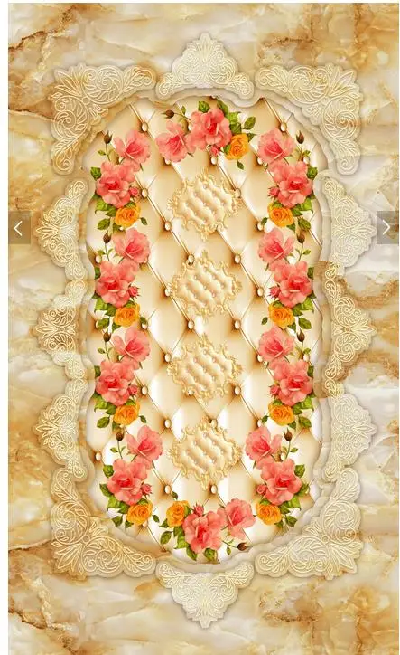 3d напольное покрытие Европейский камень мрамор гостиная ванная комната 3D