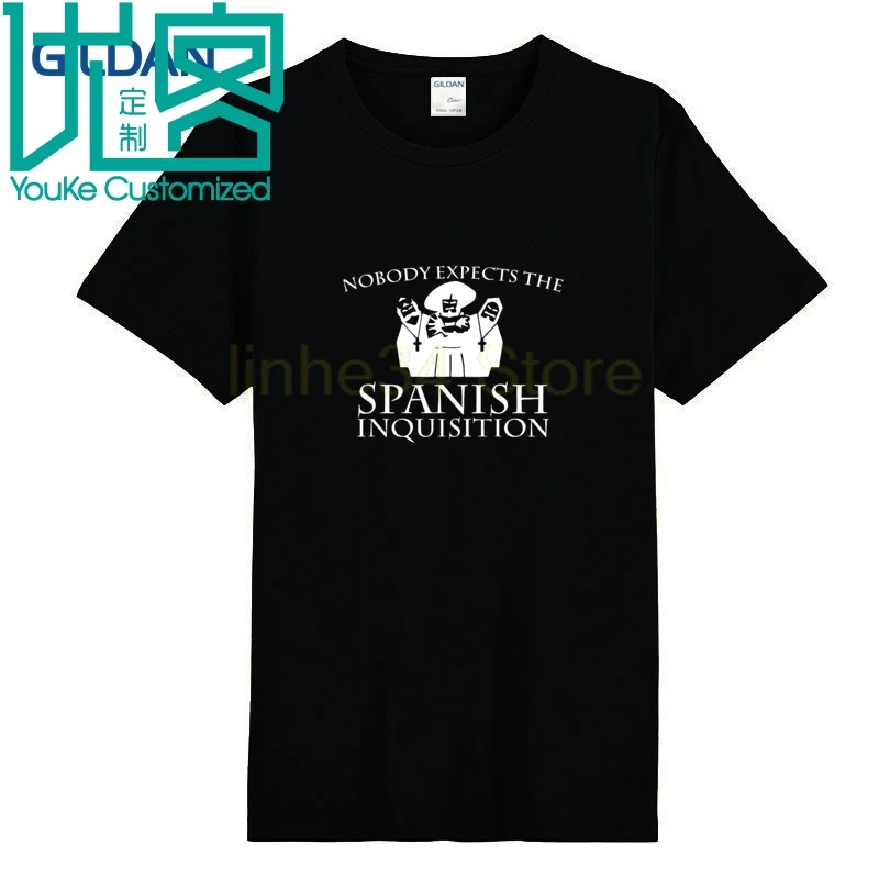 Женская хлопковая Футболка с круглым вырезом Nobody needs The Spanish Inquisition 2019|Мужские