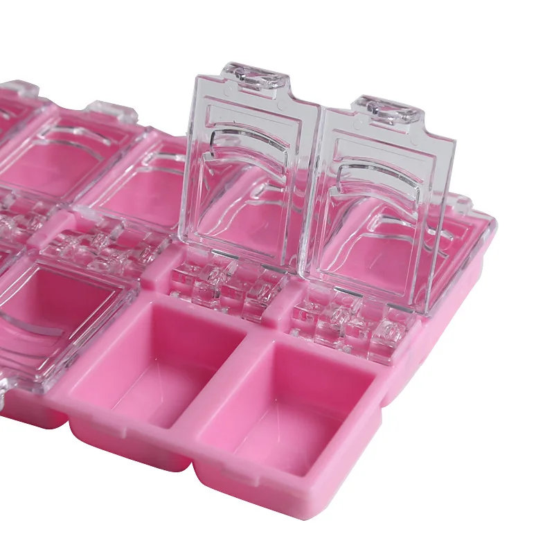 Новинка 12 чеков пустые украшения для дизайна ногтей чехол хранения коробка