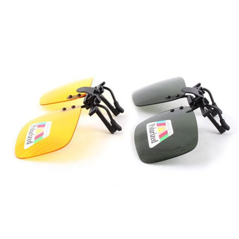 Поляризованные солнцезащитные очки с клипсой для вождения линзами ночного