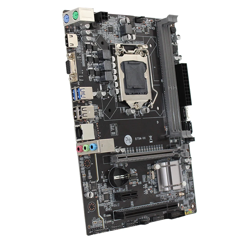 Новый B75M VH B75 LGA 1155 USB3.0 USB 3 0 DDR3 двухканальный 1600/1333/1066 DIMM для настольных ПК Intel Core 2/3