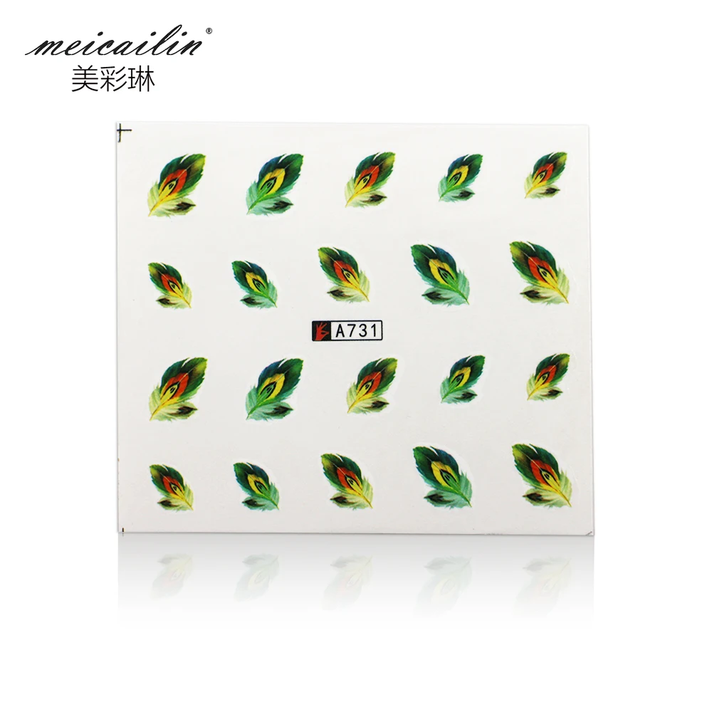 50 листов наклейки для ногтей с водяными знаками смешанные цветы Мультяшные