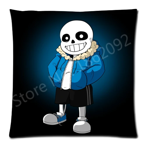 Горячая Undertale подушка для игр крышка Санс и папирус Подушка Чехол в виде черного