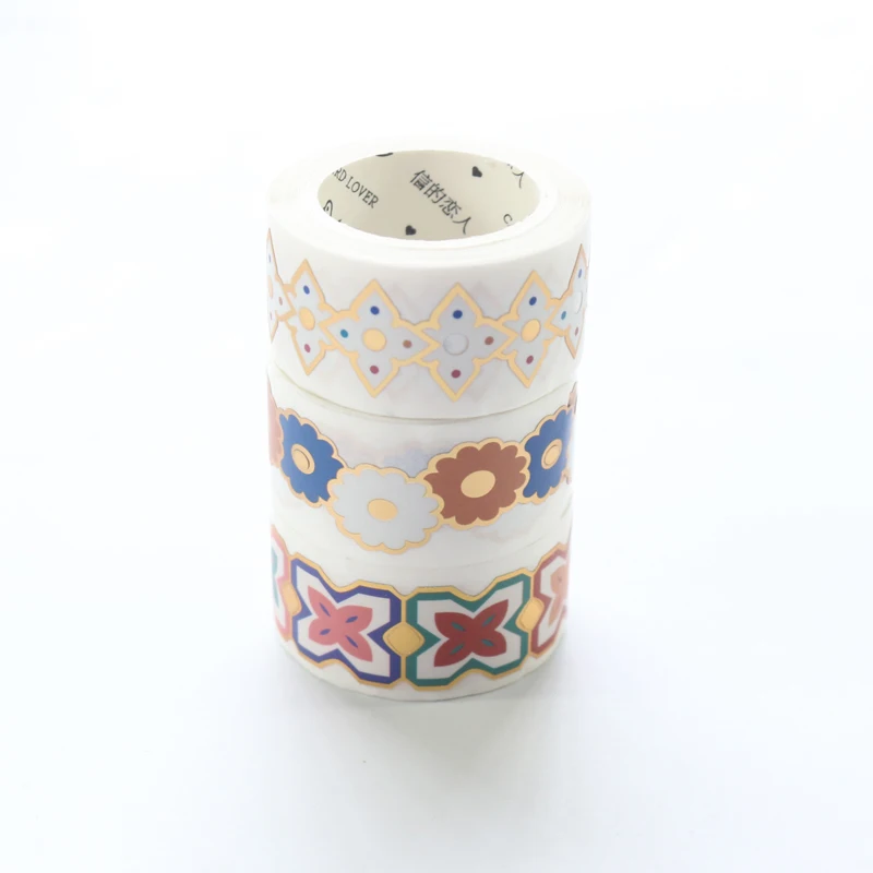 Domikee Золотая фольга полые декоративные васи ленты рулоны для молочного