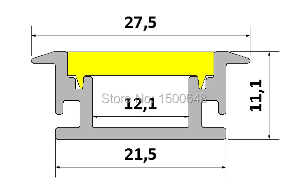 10 шт./лот SMD 5050 60 светод. из светодиодов ленты бар свет|profile for led|profil ledprofile aluminium |