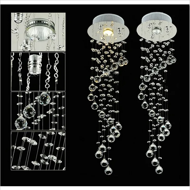Лучшая цена современная роскошная светодиодная хрустальная люстра для спальни