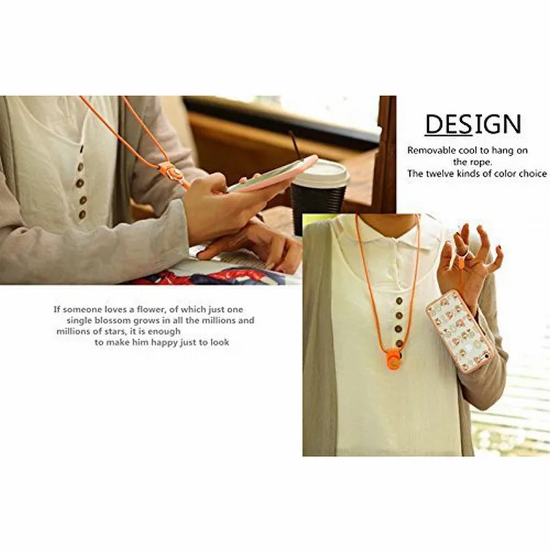 Съемная стропа на крючках ожерелье ремешок запястье брелок браслет для iPhone 7 6 S Plus