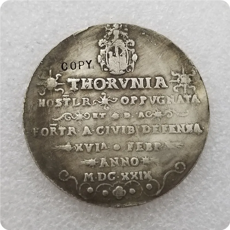 1629 Rex Thaler Европейская монета медаль Thaler шведский Васа Duca копия памятные монеты-копии монет медаль коллекционные монеты