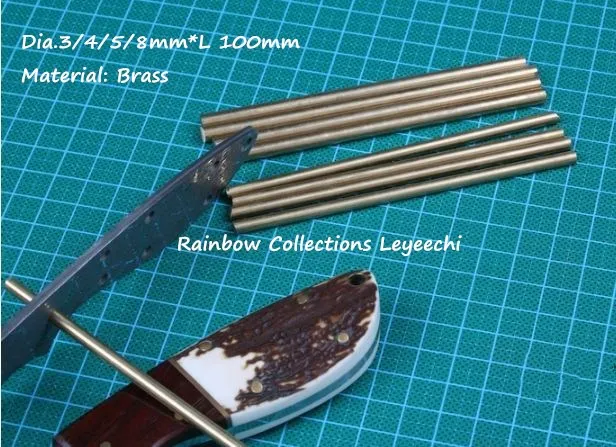 Dia.3/4/5/8 мм * 100 Высококачественная латунная круглая барные стержни из красного