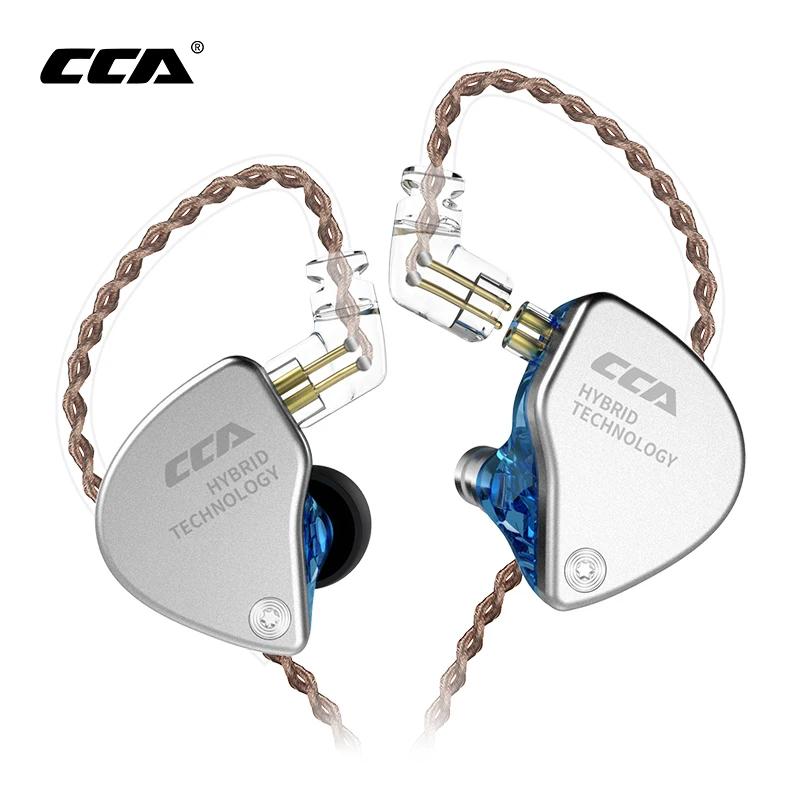 

Металлические наушники-вкладыши CCA CA4, гибридные Hi-Fi наушники с басами, гарнитура с шумоподавлением, проводной геймерский микрофон KZ ZAX ZSX