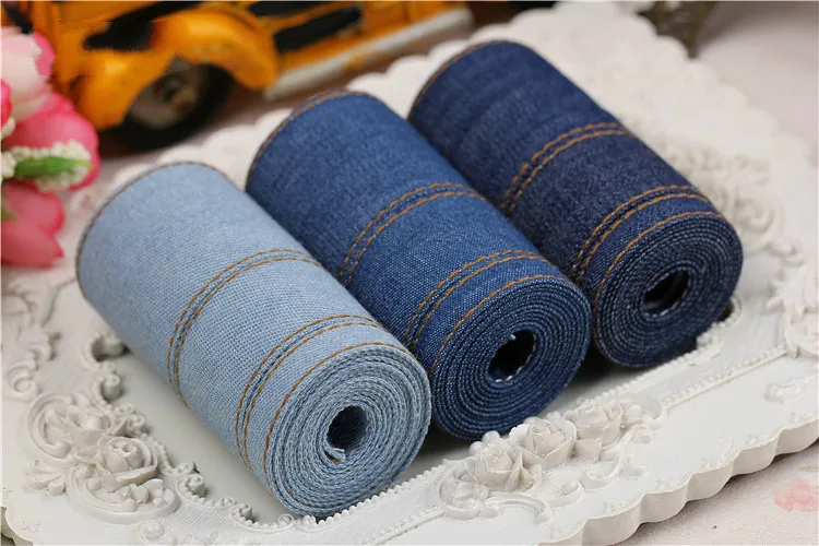 10Yds/Lot Hot-Selling Denim Lace Trim Ribbon 1CM-4CM Webbing Bow Jewelry Accessories Hair Hoop Handmade DIY Material SM397 | Дом и сад
