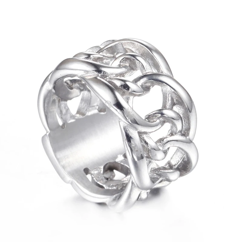 Rings For Men Women Punk Rock Handmade Unisex Biker Ring European Style 316L Stainless Steel Jewelry VR166 | Украшения и