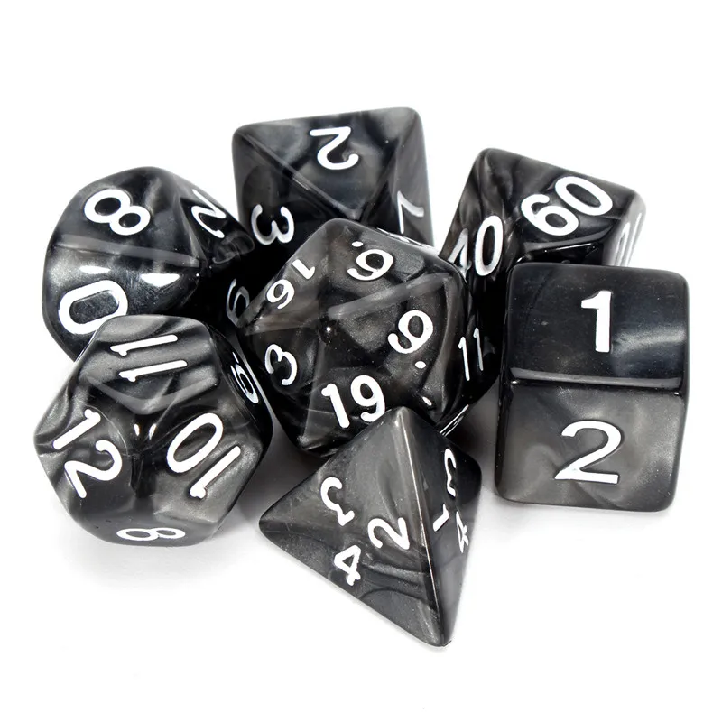 Настольные игры многогранные игральные кости RPG DND Pathfinder 42 шт. многогранные игральные кости+ 6 игральных костей мешочек настольная игра для вечеринок Обучающие проекты