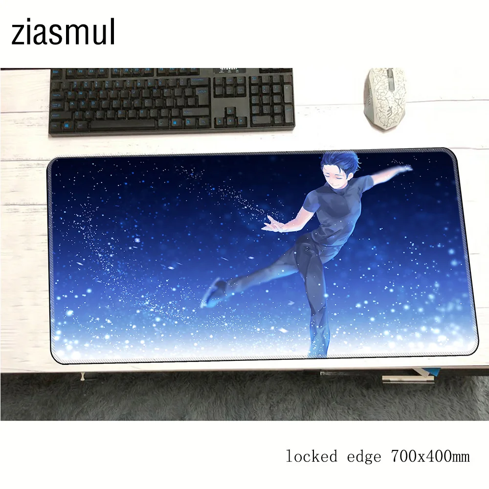 Игровой коврик для мыши yuri on ice 700x400x3 мм высококачественный игровой компьютерного