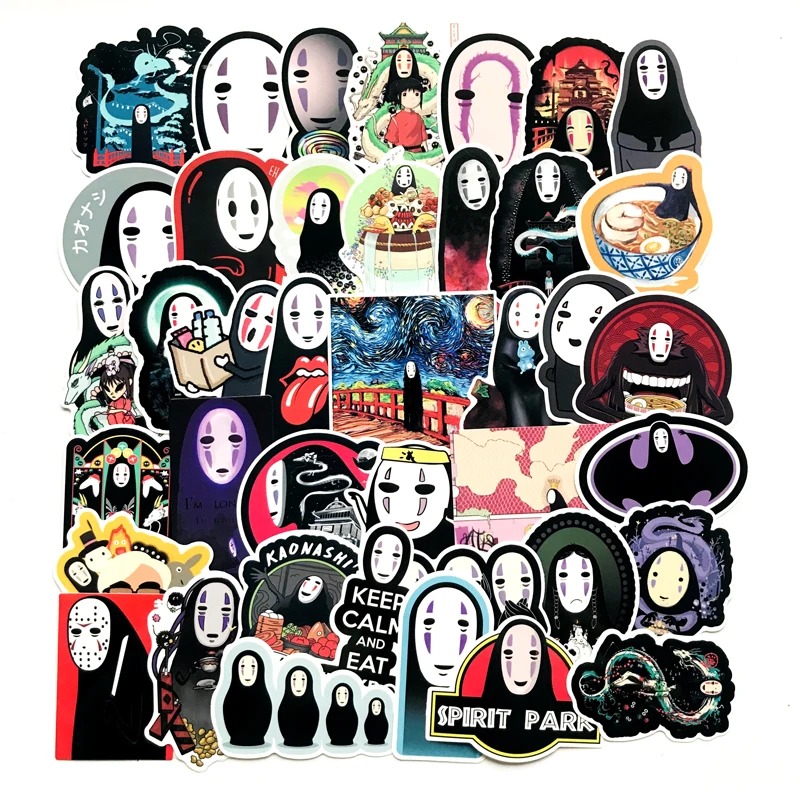 Без лица Мужская наклейка Япония анимель GraffitiCartoon для сноуборда ноутбука багаж