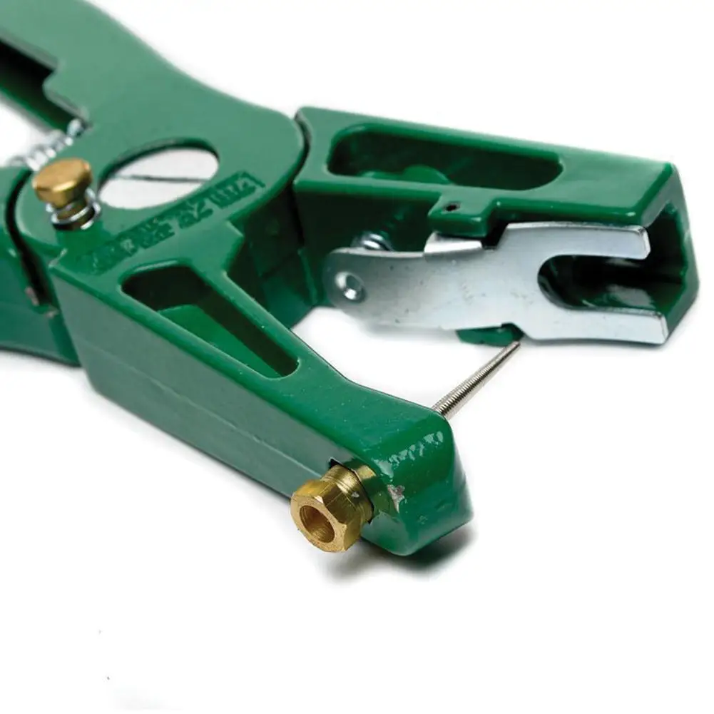 Adeeing зеленый Сплав ушной бирки щипцы для идентификации инструмент с 2 иглы|Ушные