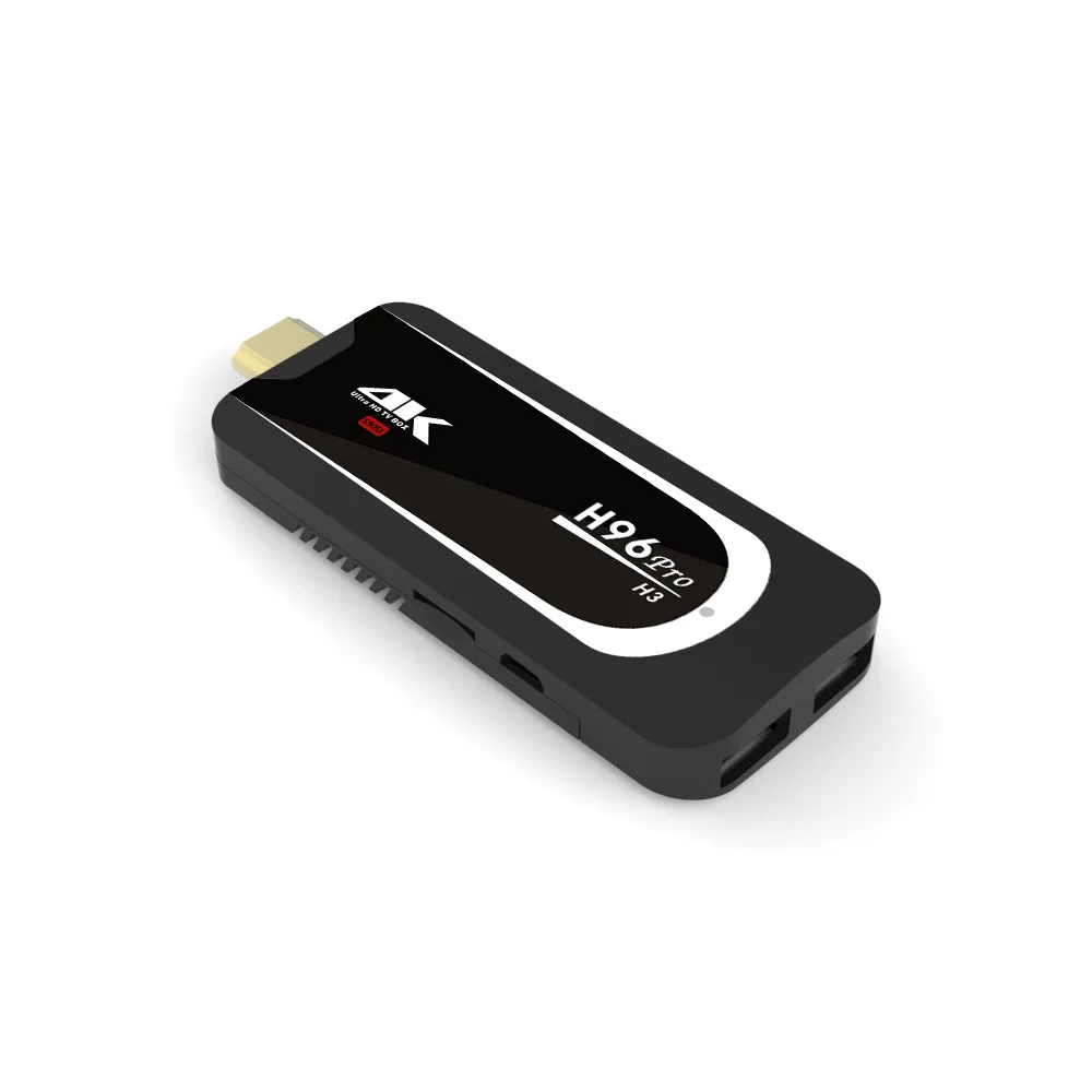 H96 PRO H3 Android 4K ТВ ключ S905X четырехъядерный приставка H.265 7 1 VP9 HDR медиаплеер с T2 C