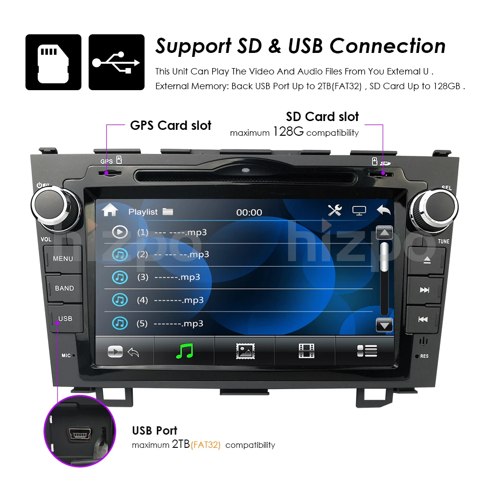 Автомобильный dvd-плеер радио для Honda CRV 2007 2008 2009 2010 2011 Автомобильный мультимедийный gps навигатор головное устройство 2 din 8 ''монитор Авто Аудио