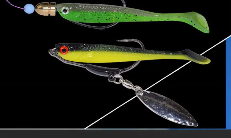 Fishing lures 75mm 2.8g 10pcs Wobblers Lures Easy Shiner Swimbaits Silicone Soft Bait Double Color Carp Artificial Soft Lure