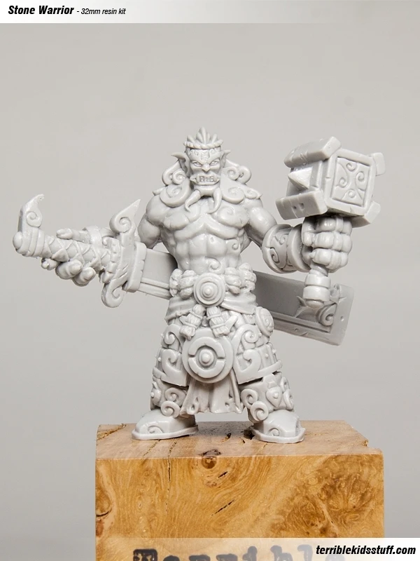 [Loong Way миниатюры] ужасные Детские камни warrior 32 мм Полимерная миниатюра|miniature