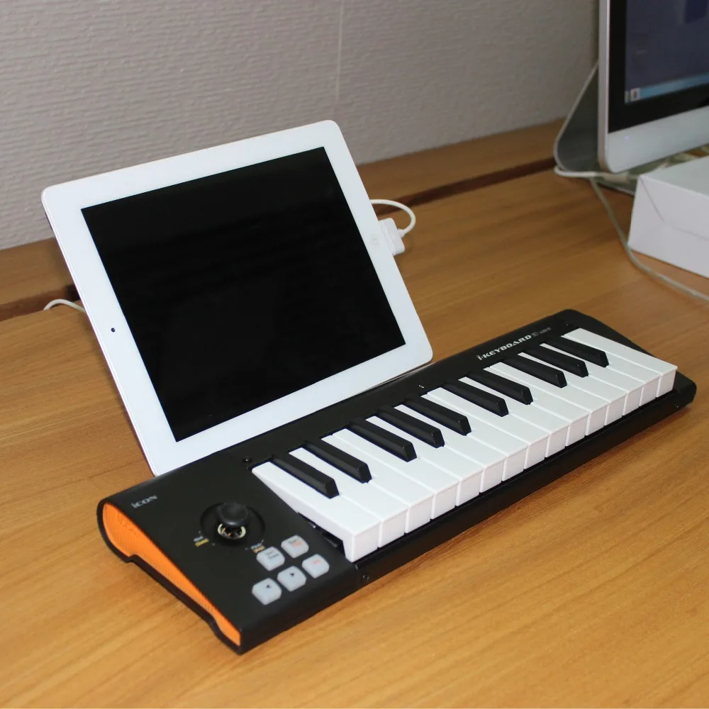 Значок iKeyboard 3 мини 25-ключ MIDI контроллер клавиатуры аранжировщик пианино клавиши в стиле USB MIDI контроллер клавиатуры