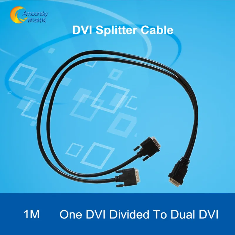 Разветвитель для светодиодного экрана dvi кабель один на двойной HD DVI разветвитель