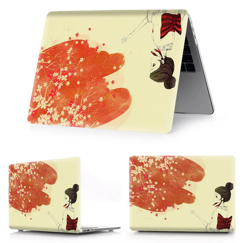 kimono-h14 Чехол для ноутбука с цветной печатью для Macbook Air 11 13 Pro retina 12 13 15 дюймов цвета Сенсорная панель Pro 13 15 или Air 13 кимоно - Цвет: kimono-h14