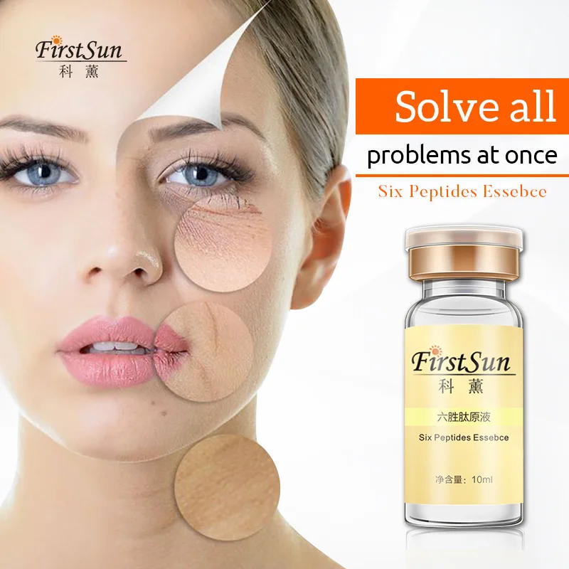 Anti-Aging Six Peptides Repair Concentrate Rejuvenation Emulsion Anti Wrinkle Serum For Face Skin Care Products Anti-aging Acid | Красота и