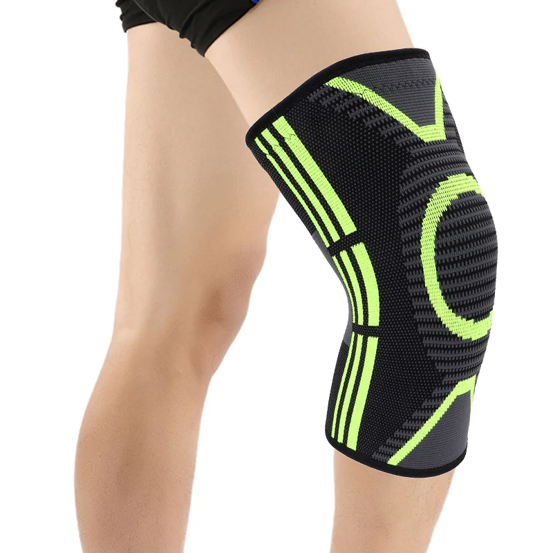 

Tom's Hug Sport Kneepad Knee Support Brace 1 Pair Green Pattern Knee Pad Protect for Joint Pain Relief Injury Recovery Black