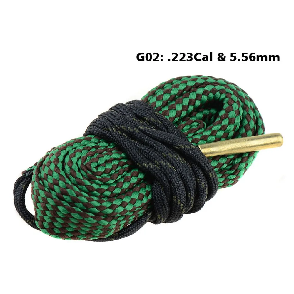 Пистолет/ружье для чистки. 22 Cal .223 5 56 мм Boresnake Cleaner Gun Green Rifle Cleaning Bore Snake высокое