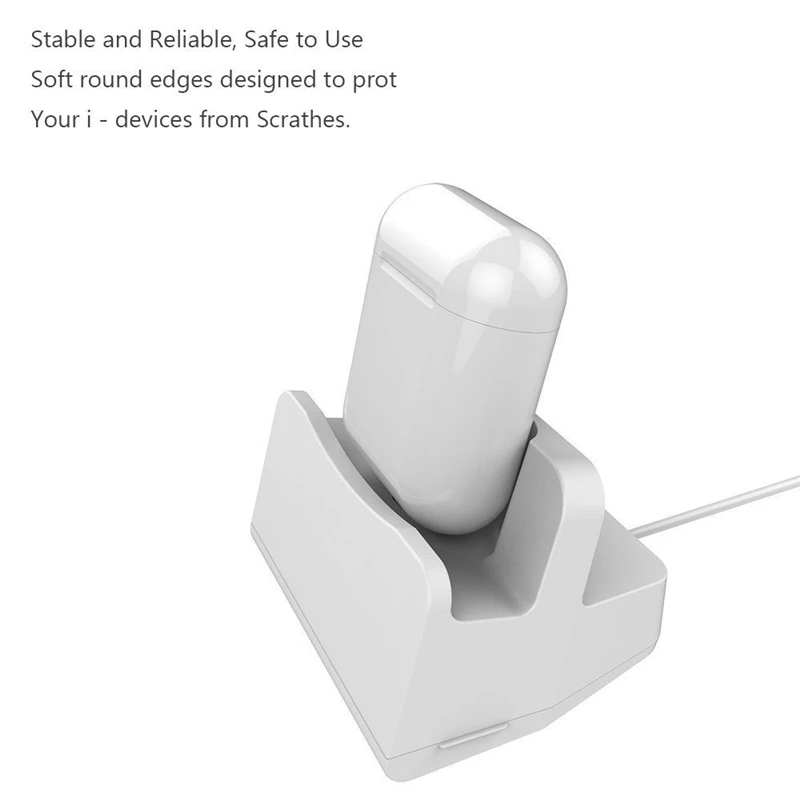 Зарядная Станция 2 в 1 док-станция зарядное устройство для Apple Airpods наушники IPhone IPad