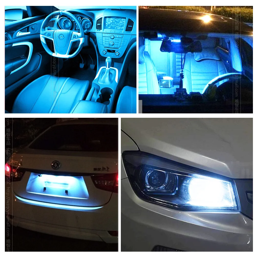 

AEING 2pcs T10 W5W LED Bulb Lights 168 12SMD 3030 Car Side Wedge/Reading/License Plate/Door Lamp Bulbs Canbus Error Free For VW