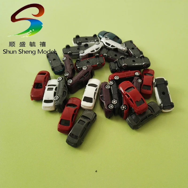 300 шт. оптовая продажа модель пластиковой машины масштаба 1:200 для ландшафтного