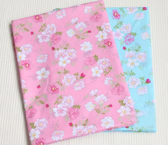 ZY DIY Pretty 40x50 см розовые и синие белые хризантемы 100% хлопок саржевая