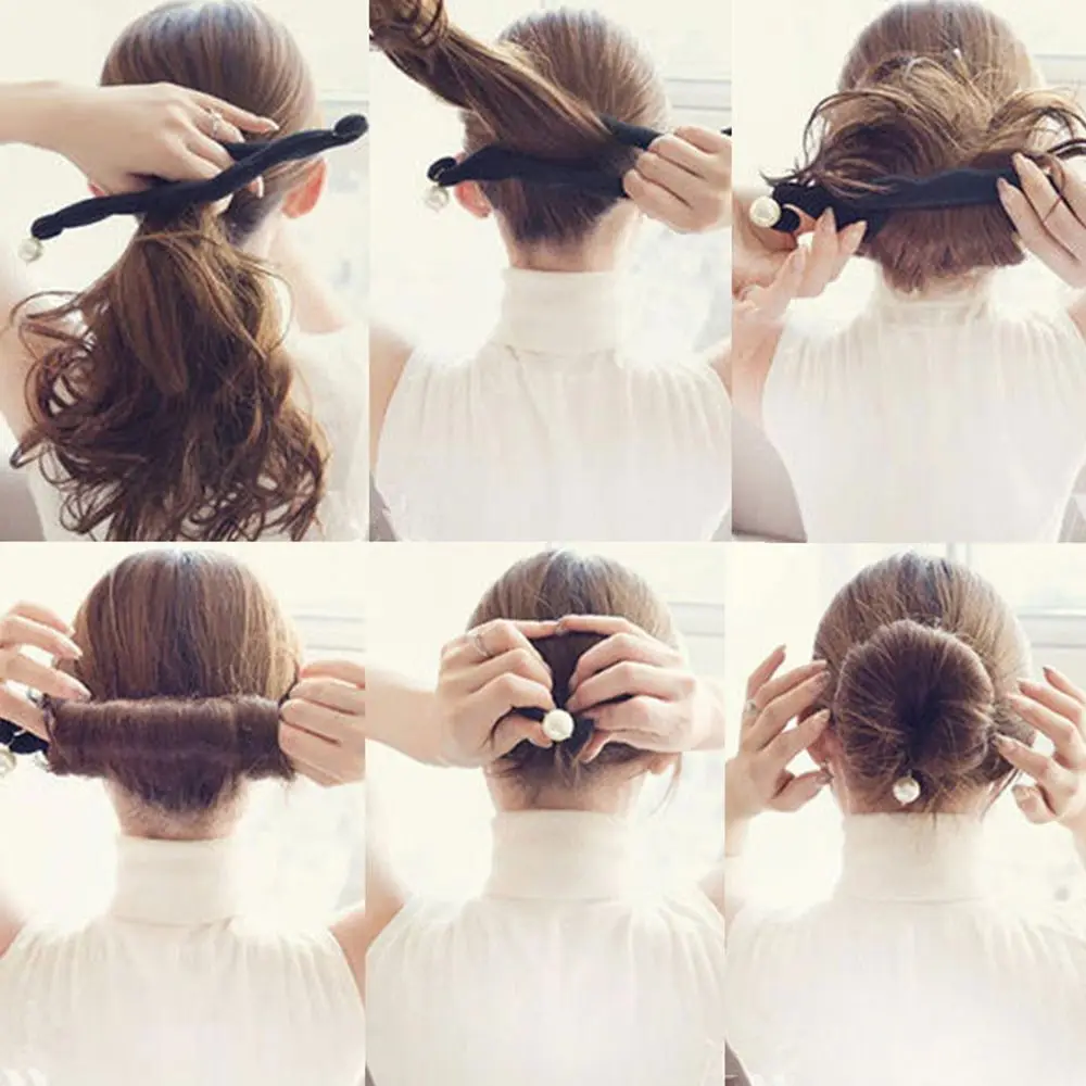 

New Magic Hair Styling Twist Styling Bun Hairpins Hairdisk Meatball Head Rubber Clip Hair Accessories For Women Hair Braiding