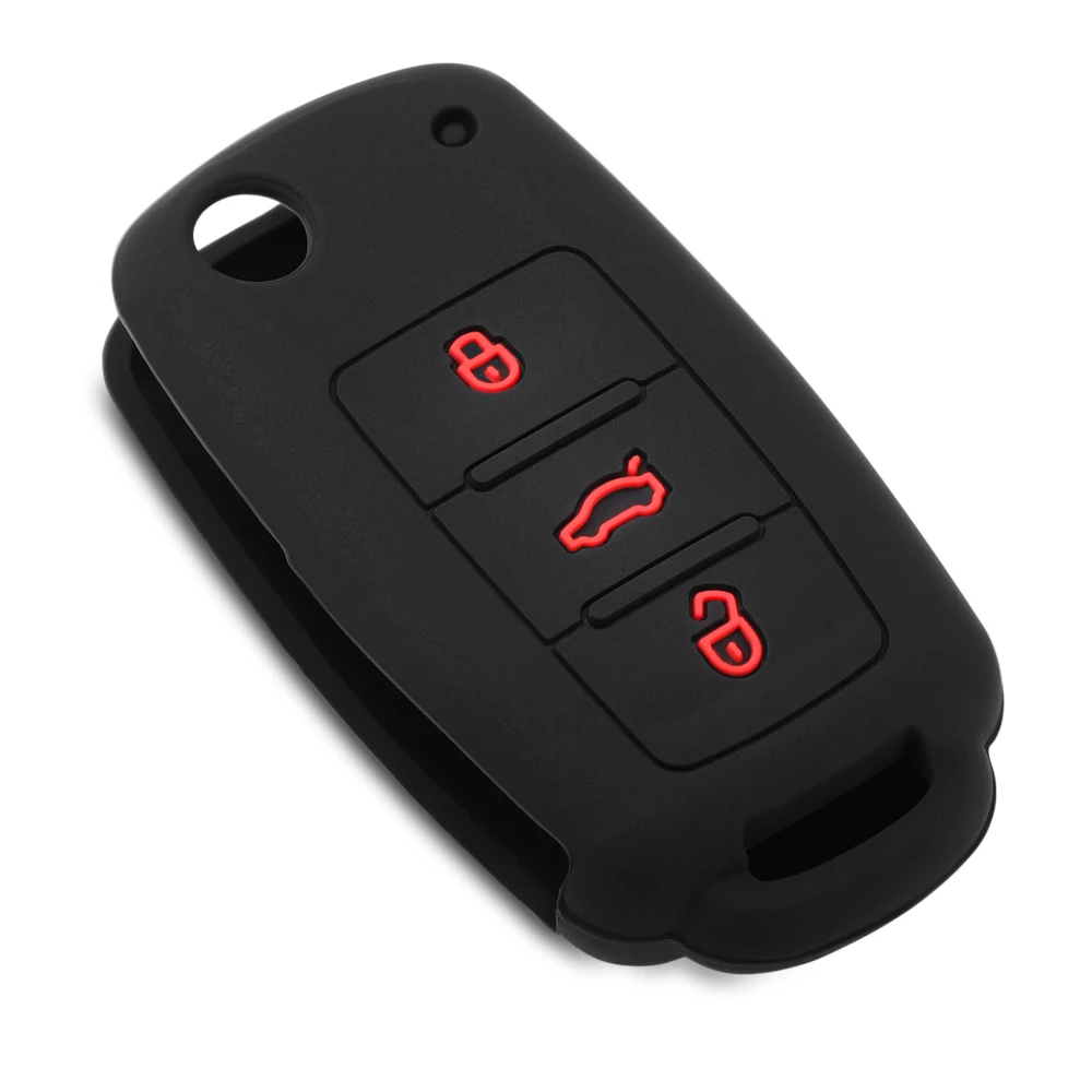 Новый дизайн силиконовый брелок для ключей Крышка кожи поло Bora Beetle Tiguan Passat B5 B6 Golf 6