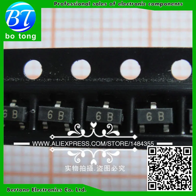 3000PCS BC817 BC807 (BC807-25 5B + BC817-25 6B)each 1500pcs SOT-23 NPN PNP 0.1A/45V general purpose transistor NEW | Электронные