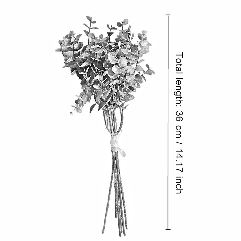 6 ветвей из искусственного эвкалипта в скандинавском стиле декор денежных