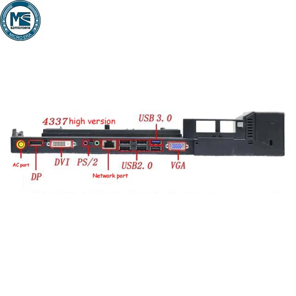 Док Порт репликатор для lenovo T410 T420 T430S T520 x220 X2304337 3,0 док-станция с 2 клавишами Восстановленный