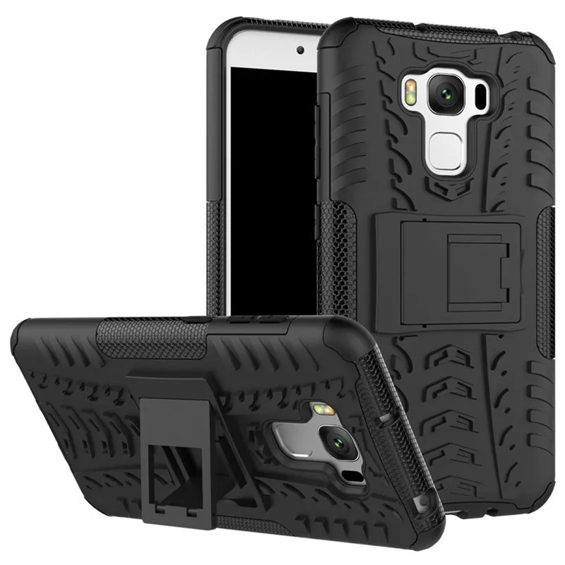 Мягкий силиконовый чехол для Asus Zenfone 3 Max ZC553KL 2 в 1 из ТПУ и ПК с усиленной защитой от