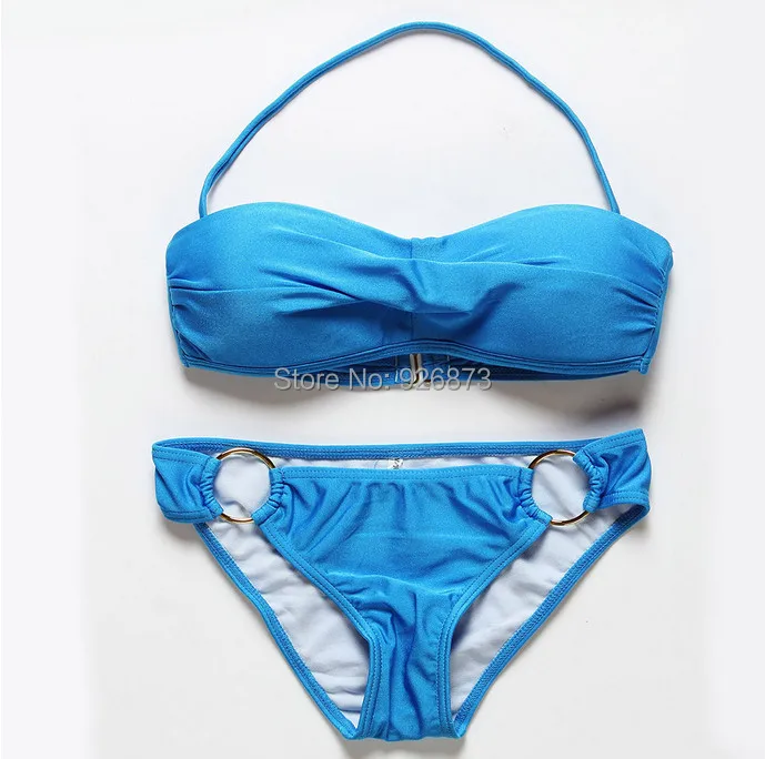 Новинка сексуальный женский купальник с подкладкой пуш-ап бандо топ на бретелях