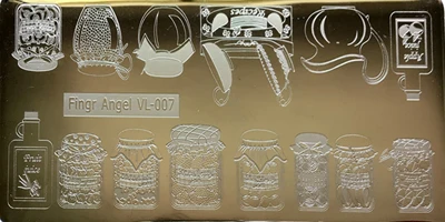 1 ШТ. 6*12 СМ Ногтей Штамповки Пластин Konad Штамповка Nail Art Маникюр Шаблон Ногтей Stamp плиты трафареты для ногтей - Цвет: FingrAngelVL007