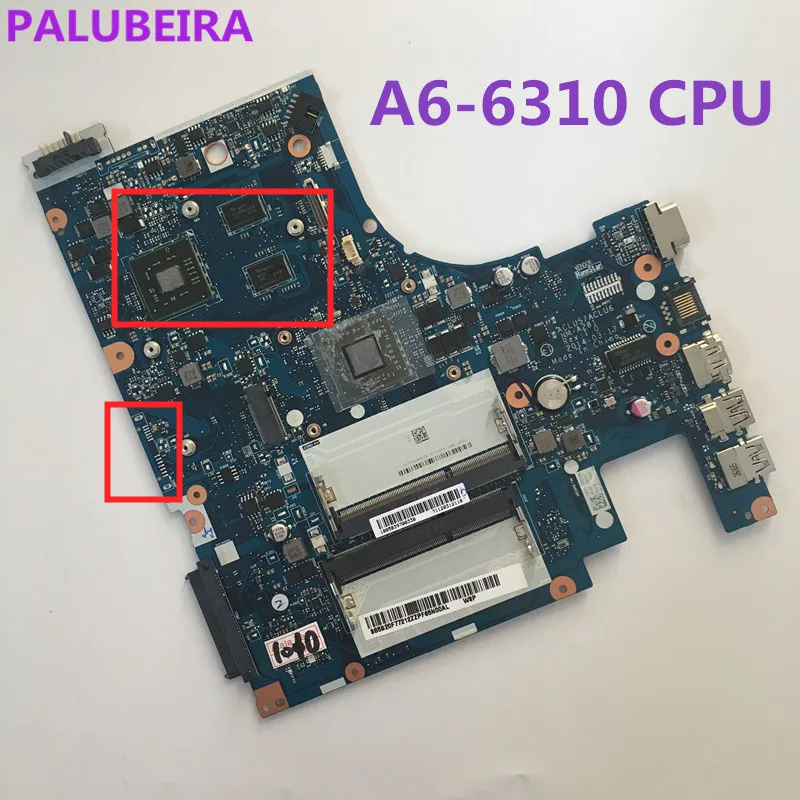 PALUBEIRA ACLU5/ACLU6 NM-A281 с A6-6310 процессорный кулер для Lenovo G50-45 ноутбук PC материнская плата
