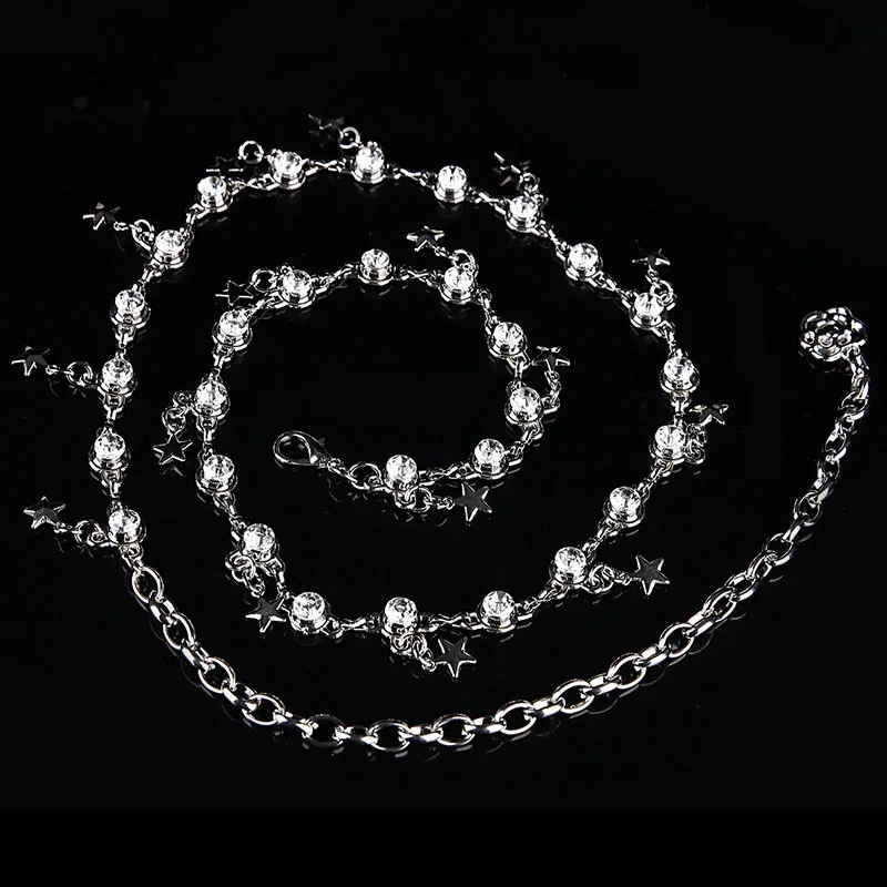 2017 Стразы ремень цепочка для женское платье тонкий пояс женские элегантные