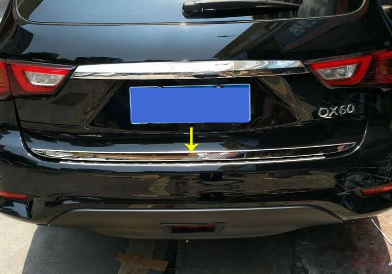 Для- INFINITI QX60 нержавеющая сталь Задний бампер Защитная Накладка