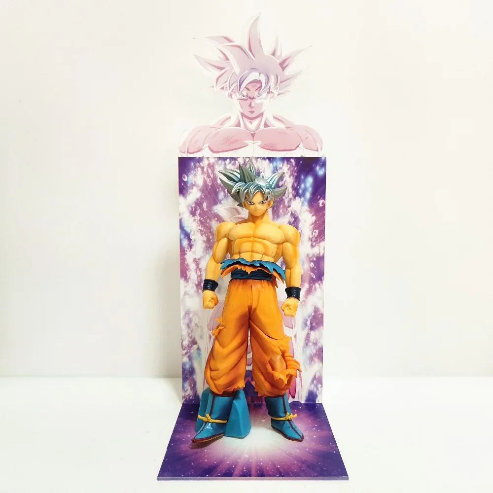 Dragon Ball Z Goku Ultra Instinct фигурка игрушки Dragon Ball Супер Сон Гоку фигурка с акриловым бюстом база Figura