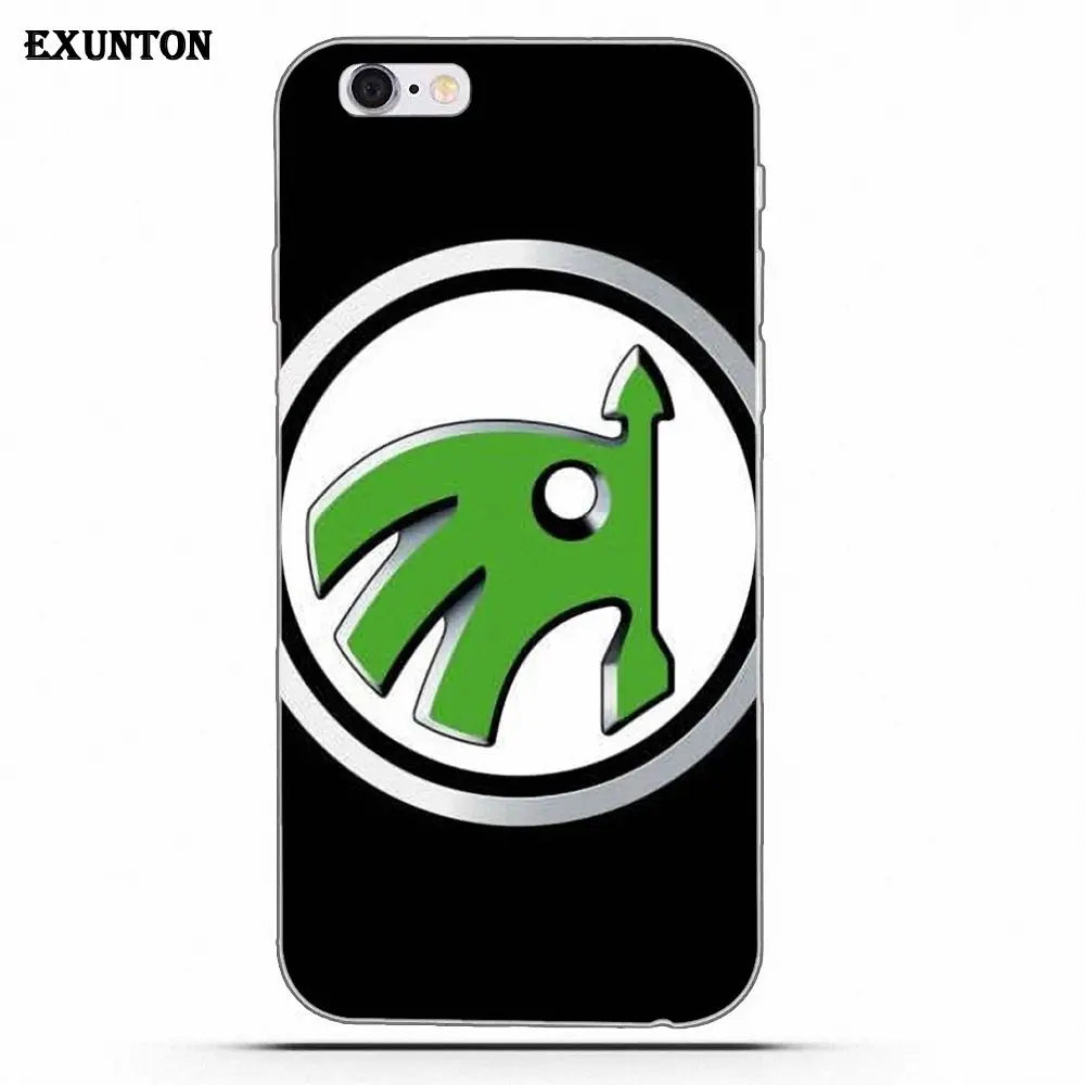 Мягкий модный логотип Skoda для Apple iPhone 4 4S 5 5C SE 6 6S 7 8 Plus X для Apple iPhone 4 4S 5 5C SE 6 6S 7 8 Plus X